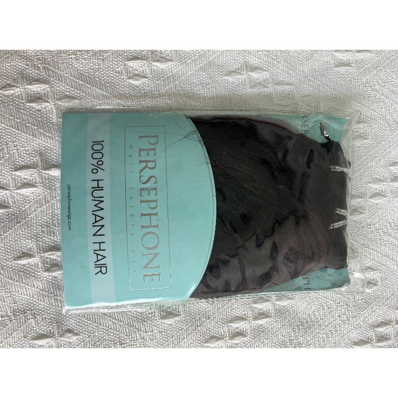 Persephone Clip in Hair Extensions Real Human Hair Brown Extensions Clip in 12Inch 75g 7PCS #2 Dark Brown Hair Extensions for Women