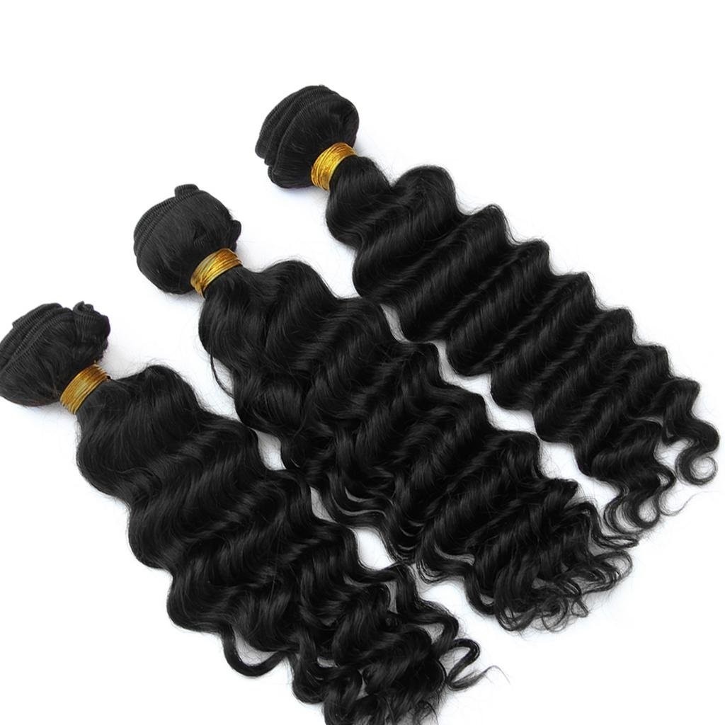 Persephone 8A Grade Brazilian 100% Virgin Human Hair Deep Wave 3 Bundles