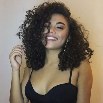 Brazilian Virgin Human Hair Kinky Curly Bob Wig Lace Front Wig
