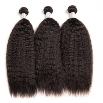 Persephone 8A Grade Brazilian 100% Virgin Human Hair Kinky Straight 3 Bundles